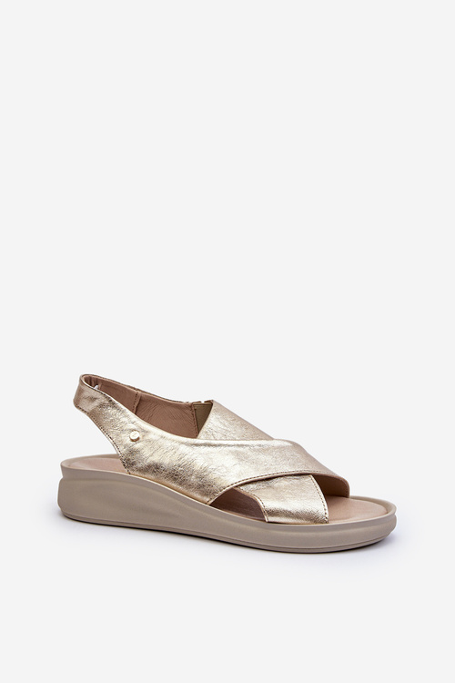 Шкіряні босоніжки на танкетці Black Morgan