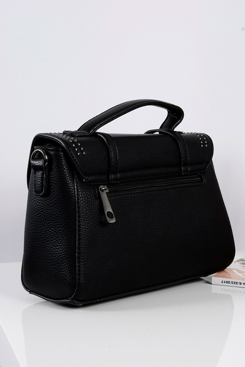 Чорна жіноча сумочка Letterpack Chest Jetted