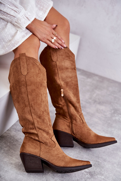 замшеві ковбойські чоботи Brown Casey