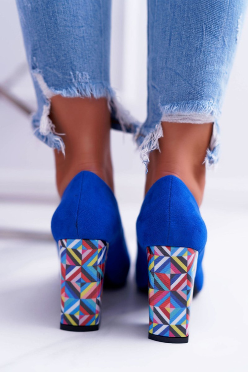 Жіночі туфлі Sergio Leone з відкритим носком PB133 Blue Fans