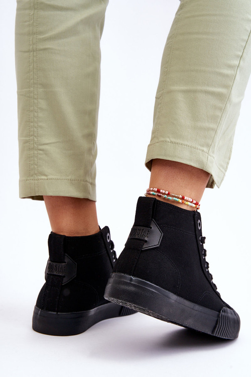 Жіночі високі кросівки Big Star Fabric LL274444 чорні