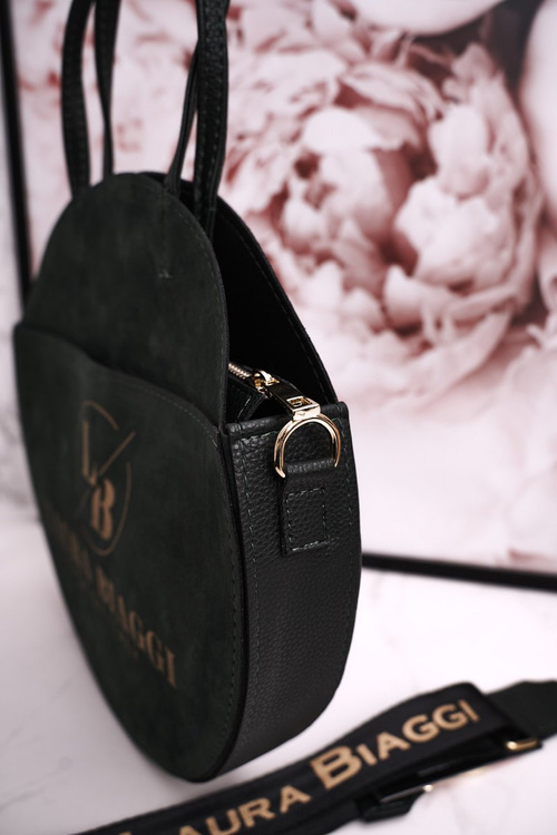 Кругла сумочка зі знімним ремінцем LAURA BIAGGI Bottle Green