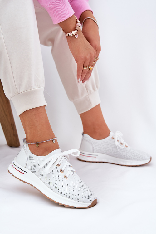 Шкіряні Легкі Полуботинки Для Жінок Artiker 54C1758 Білі