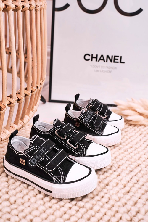 Дитячі кросівки на липучці BIG STAR HH374096 Чорні