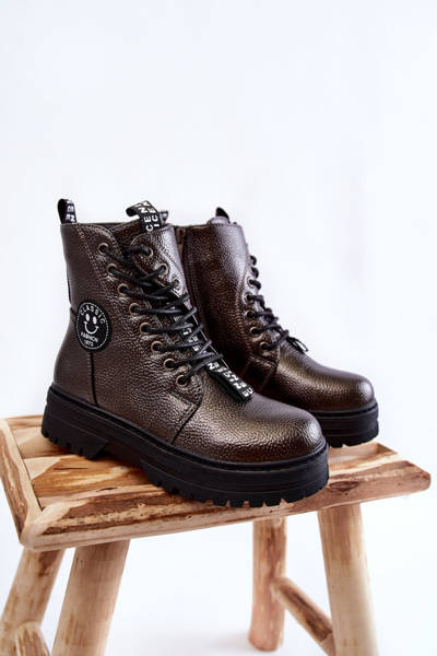 Дитячі теплі черевики Trappers Dark Grey Conley