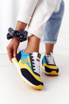 Жіночі кросівки Memory Foam Big Star HH274525 Yellow-Blue