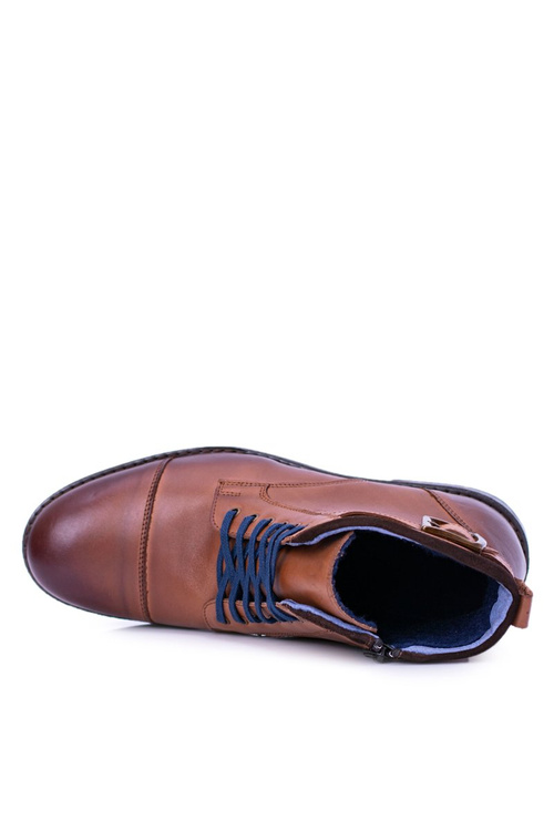 Чоловічі черевики польські коричневі Trappers Trappers Boots Mintos