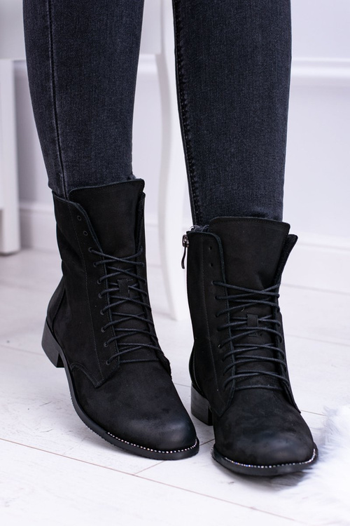 Шкіряні чорні жіночі черевики The Island