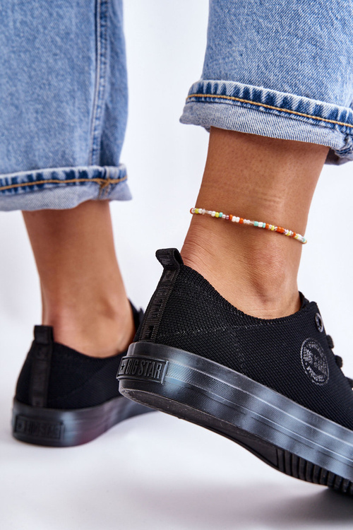 Жіночі кросівки на барвистій платформі Big Star LL274239 Чорні