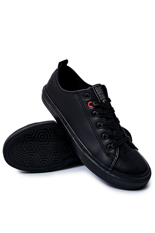 Чоловічі шкіряні кросівки BIG STAR JJ174005 Чорні