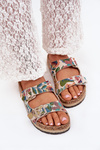 Візерункові Жіночі Сандалі На Корковій Платформі З Пряжками Lee Cooper LCW-25-35-3480L Багатоколірні