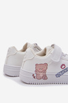Дитячі Кросівки На Липучці З Ведмедиком Білі Callexia