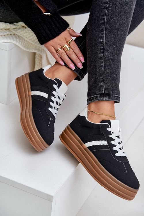 Жіночі кросівки на платформі Black Dravinnia