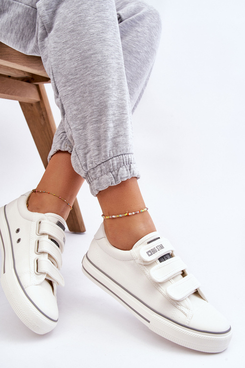 Класичні кросівки на липучці Big Star LL274A203 білі