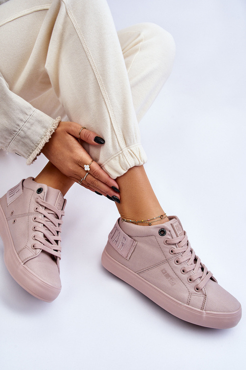 Жіночі класичні високі кросівки Big Star LL274004 Nude