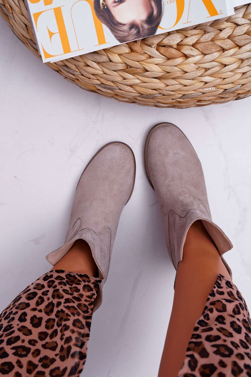 Жіночі чоботи Hidden Anchor Flat Heel Cappuccino Bright Nicole 2419