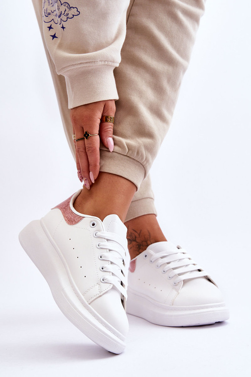 Жіноче спортивне взуття на платформі білі Eliso