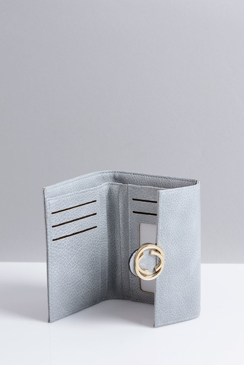 Маленький жіночий сірий гаманець