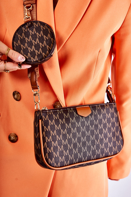 Жіноча сумка 3в1 коричнева Bormea