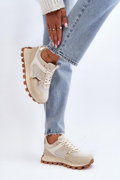 Жіночі бежеві спортивні кросівки Ralita