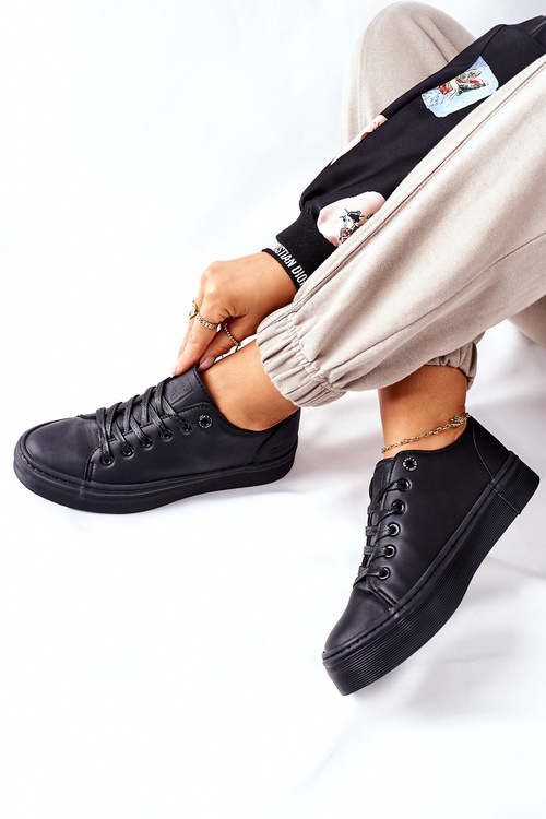 Жіночі кросівки на платформі BIG STAR II274098 Чорні