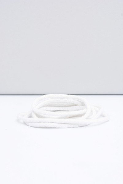 Білі круглі шнурки Corbby
