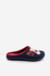Жіночі домашні тапочки Мюлі з синім ведмедиком Inblu EC000095 Темно-синій