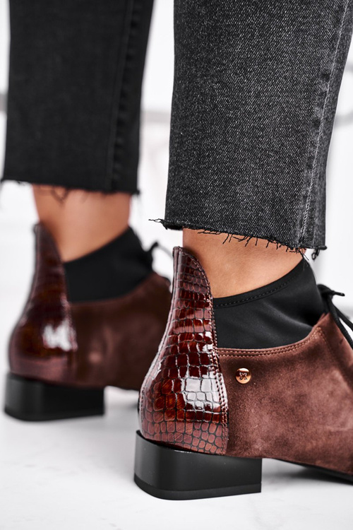 Жіночі черевики Maciejka Leather Brown 04744-02