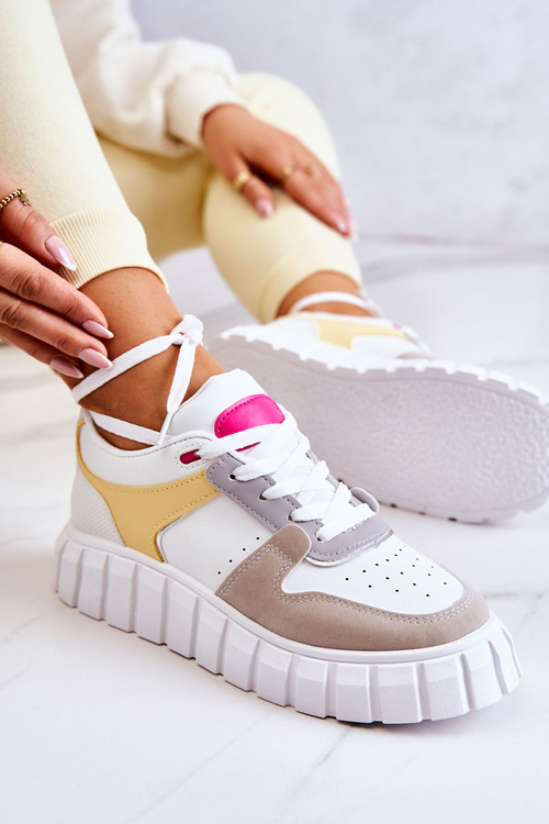 Жіночі спортивні шкіряні туфлі біло-бежеві флорентійські