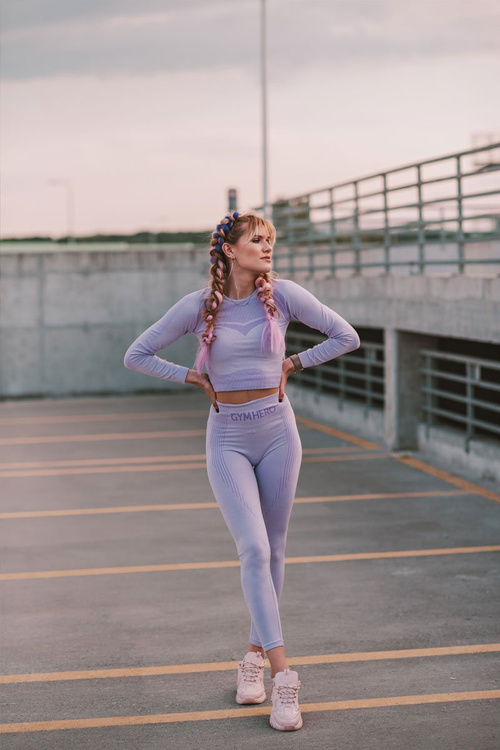 Жіночі кросівки на масивній підошві рожеві Influencer