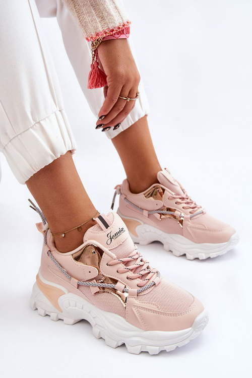 Жіноче спортивне взуття на платформі Pink Minea