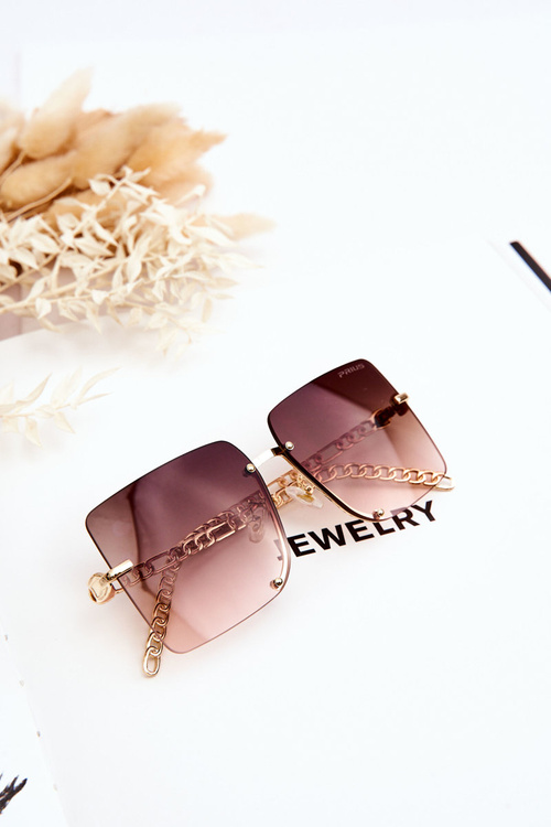 Квадратні сонцезахисні окуляри Prius V508 Gold & Brown