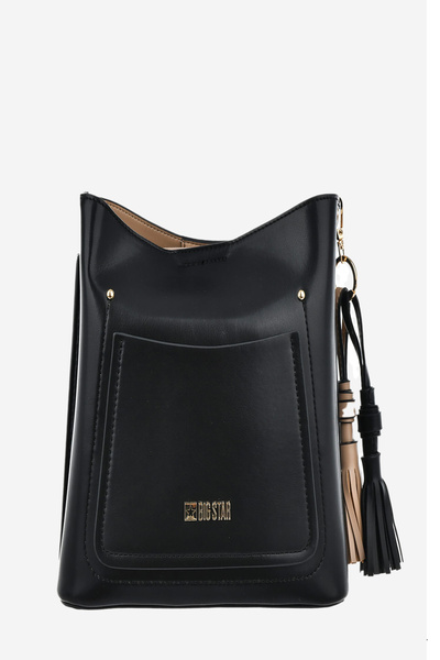 Маленька сумка з еко шкіри Big Star OO574139 Чорна