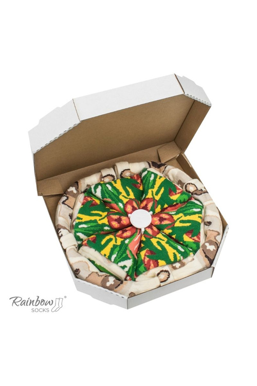 Шкарпетки Rainbow Pizza 4 пари італ