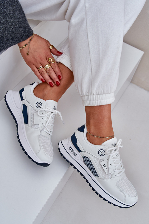 Спортивне Взуття Кросівки Жіночі Big Star NN274A103 HI-POLY SYSTEM Біло-Морський