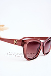 Жіночі темно-рожеві класичні сонцезахисні окуляри M2390
