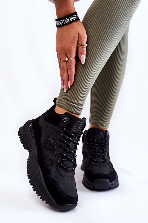 Жіноче високе спортивне взуття Memory Foam System Big Star KK274356 Чорний