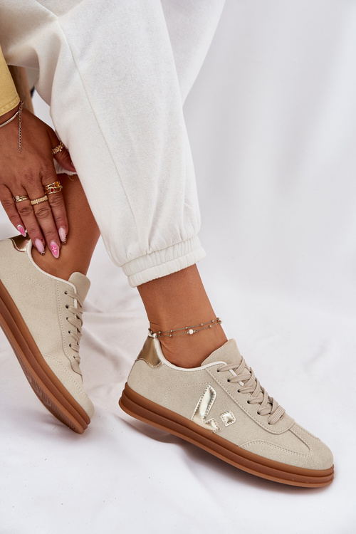 Жіночі Еко Замшеві Кросівки Бежеві Micca