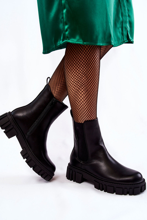 Чоботи Workery Cross Jeans KK2R4069C Чорні