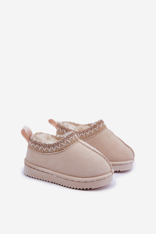 Сніговики Дитячі На Платформі Утеплені Пухом Світло-бежеві Vilabria