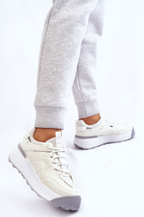 Жіноче спортивне взуття на платформі білі Dakari