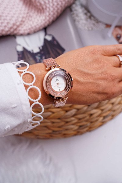 Жіночий годинник Michael John Pink Gold Curiosity