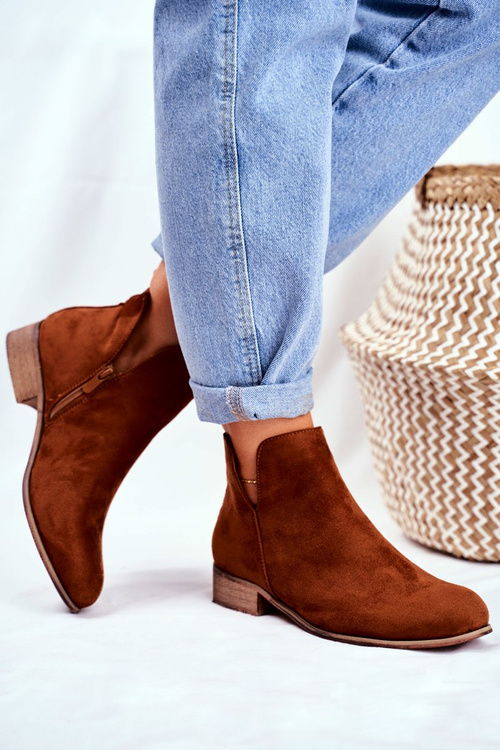 Жіночі черевики на плоскій підборі Spring Camel Viva