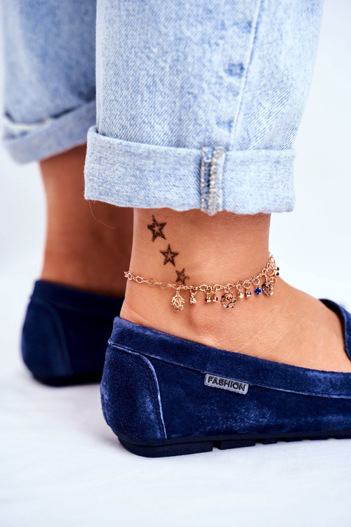 Жіночі лофери шкіряні замшеві блакитні Papito