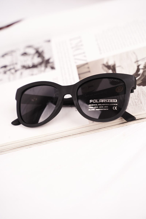 Жіночі сонцезахисні окуляри Gold Prius PRW-V83 Black Polarized