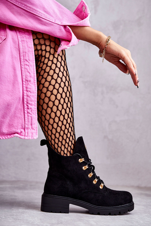 Класичні жіночі замшеві чоботи Telma чорного кольору