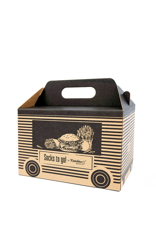 Веселкові шкарпетки Картопля фрі на винос 4 пари