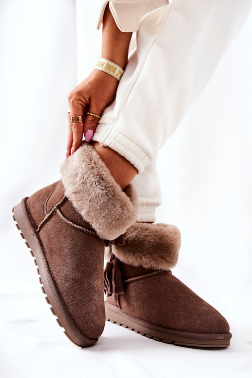 Снігові чоботи Fringed Brown Sorella