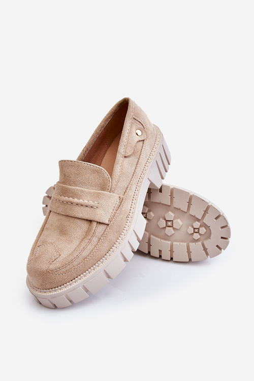 Жіночі замшеві сліпони бежеві Fiorell