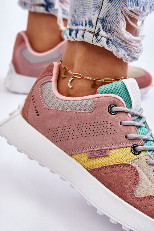 Жіночі кросівки Big Star LL274422 Pink-Beige